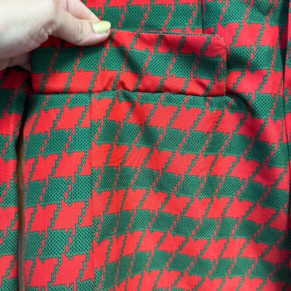 Dec. 25 Red Green Christmas Office Party Suit Coat Matching Tie Set Men's L - Picture 2 of 10